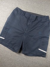 FedEx Cargo Shorts Mens 42 Blue Reflective Work Uniform Polyester Cotton Utility