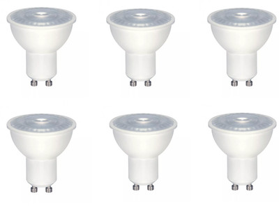 Satco S9382 - 6.5 Watt LED MR16 Light Bulbs - 2700K - GU10 Base - 120 V (6 Pack)