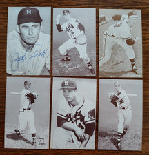 6-1947-66 Milwaukee Brave MLB Exhibit Baseball Cards w/ HOF Mathews & EXTRAS EX+