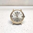 Vtg Timex Hand-Winding Mechanical Wrist Watch Men's Gold Tone 35mm