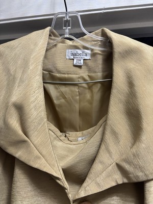 Light gold two piece skirt suit 