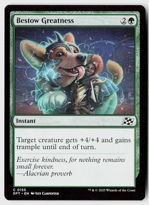 Bestow Greatness 155 Common Aetherdrift Magic: The Gathering Near Mint