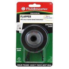 Bulls Eye Toilet Flapper, Vinyl With Plastic Chain - 500P21