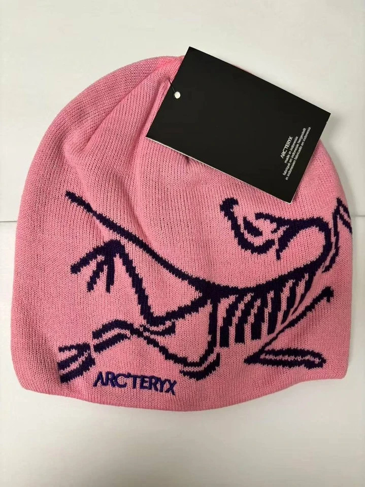 New Arc'teryx Bird Head Toque Pink Merino Wool Winter Knit Beanie Hat
