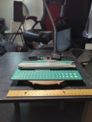 3D Printed 8-in Model Submarine The Hunt For Red October Unpainted