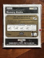 Pioneer Memory Book Black Refill Pages Photo Albums 8.5x11 NEW RB-85