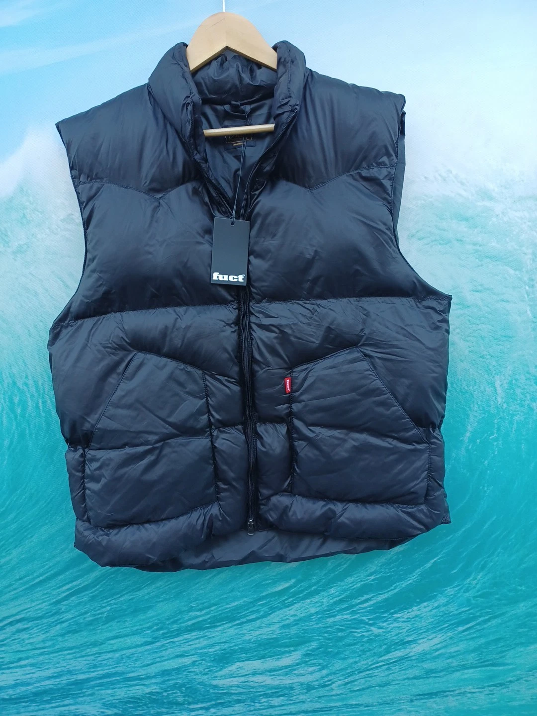 FUCT Down Puffer Jacket / Down Vest WorkGear Black XL #0500