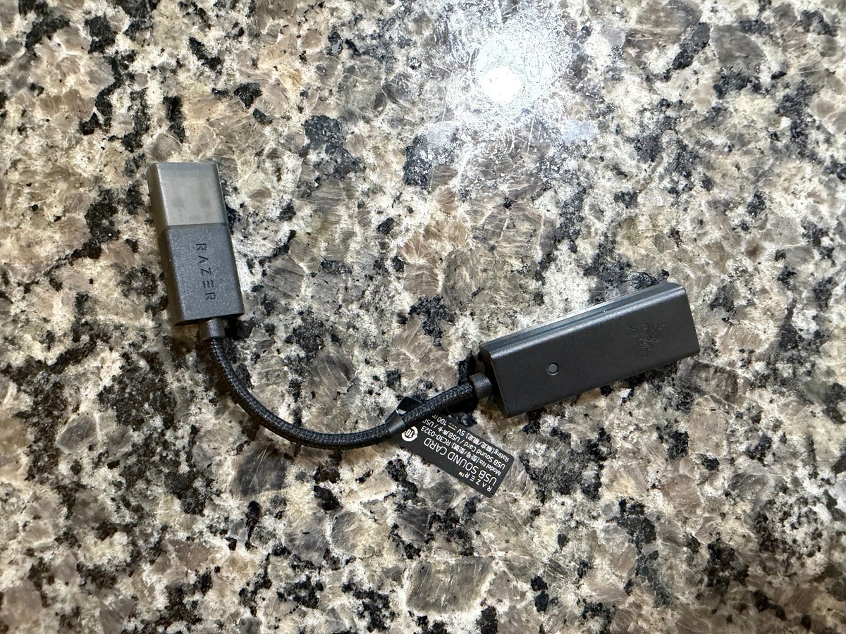 Razer BlackShark V2 Gaming Headset Sound Card USB Adapter RC30