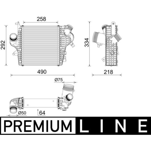 LadeluftküHler Mahle CI 637 000P FüR Audi Q7-image