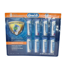 Oral-B Precision Clean Replacement Electric Toothbrush Brush Heads 8-Pack White