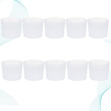 10 Pcs Silicone Insulated Cup Cover Protective Sleeve Coffee Mug Cozy Sleeves