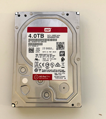 Western Digital WD Red Pro 4TB 3.5in SATA 7200RPM 256MB HDD WD4003FFBX