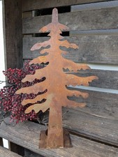 ❤  Tannenbaum mit Teelichthalter Edelrost Eisen braun  Weihnachten   ❤