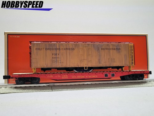 LIONEL DELAWARE & HUDSON PS-4 FLATCAR FRIGORÍFICO LADO MADERA CARGA O CALIBRE 2626160 NUEVO | Condition: New