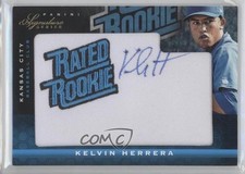 2012 Panini Signature Series Rated Rookie 156/299 Kelvin Herrera #130 Auto 1j2