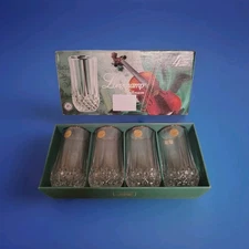 CRISTAL D'ARQUES 5.375" Iced Tea LONGCHAMP 11 Ounce Tumbler - UNUSED Set Of 4 #1