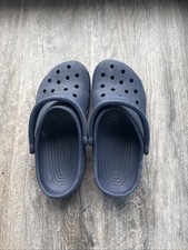 Crocs Classic Iconic Comfort Clog Sandals Kids Unisex Dark Blue Junior 6