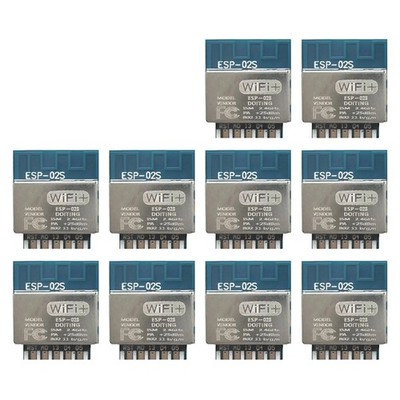 10 Stück ESP-02S Wi-Fi- Serielles Golden Finger-Paket ESP8285 Drahtlos1847