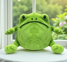 Grumpy Frog Plush Stuffed Animal Soft Cute Meme Kawaii style 12  new