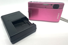 Sony Cybershot DSC-TX1 10.2MP Digital Camera Pink w Battery Charger Works