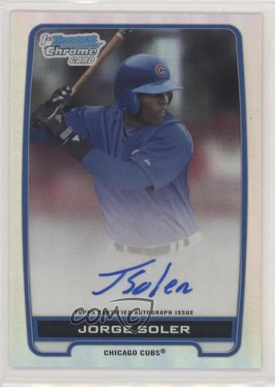 2012 Bowman Chrome Prospects Refractor 272/500 Jorge Soler #BCA-JSO Auto 2r7