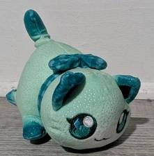 Aphmau MeeMeows Kim Cat 6" Plush Series 6 Glitter Edition Teal Green