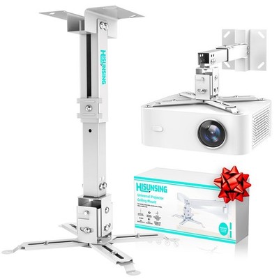 Projector Ceiling Mount with Extension Pole, Wall Projector Mount Height Adju...