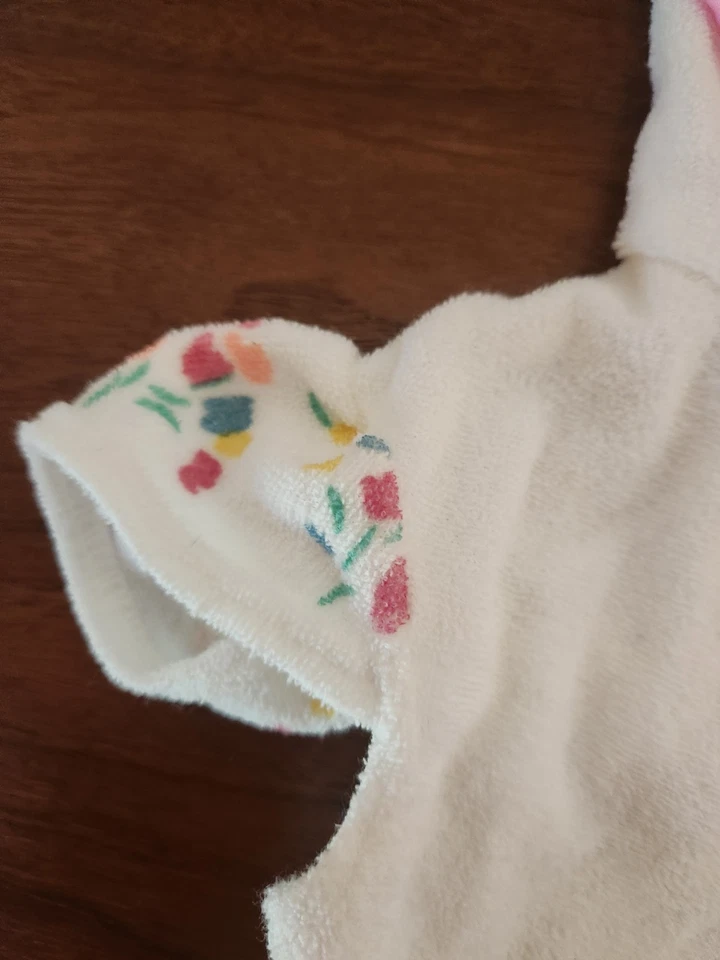 VTG OshKosh Bgosh 18 Months White Terry Swim Coverup Baby Girl - Image 2 of 4