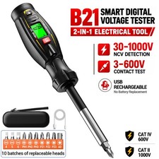 Aneng Non Contact Voltage Tester Pen 30-1000v Ac Ncv Digital Usb-c Rechargeable Aneng Non Contact Voltage Tester Pen 30-1000v Ac Ncv Digital Usb-c Rechargeable