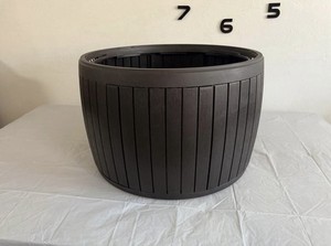 Keter Circa Wood 37 Gallon Brown Storage Box w/o lid