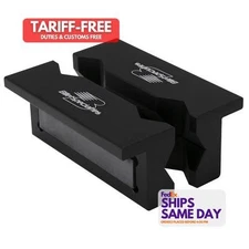 Billet Specialties 77906, Vise Jaw Inserts Billet Aluminum Black Performance Par