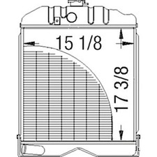 Radiator Fits Massey Ferguson Replaces 182319m91