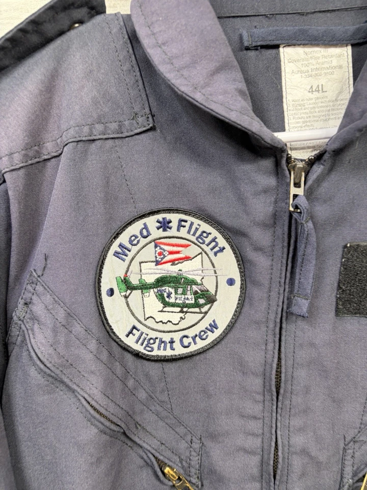Aureus International Flight Suit 44 Long Nomex Nomex Coverall Med Flight Crew - Image 2 of 4