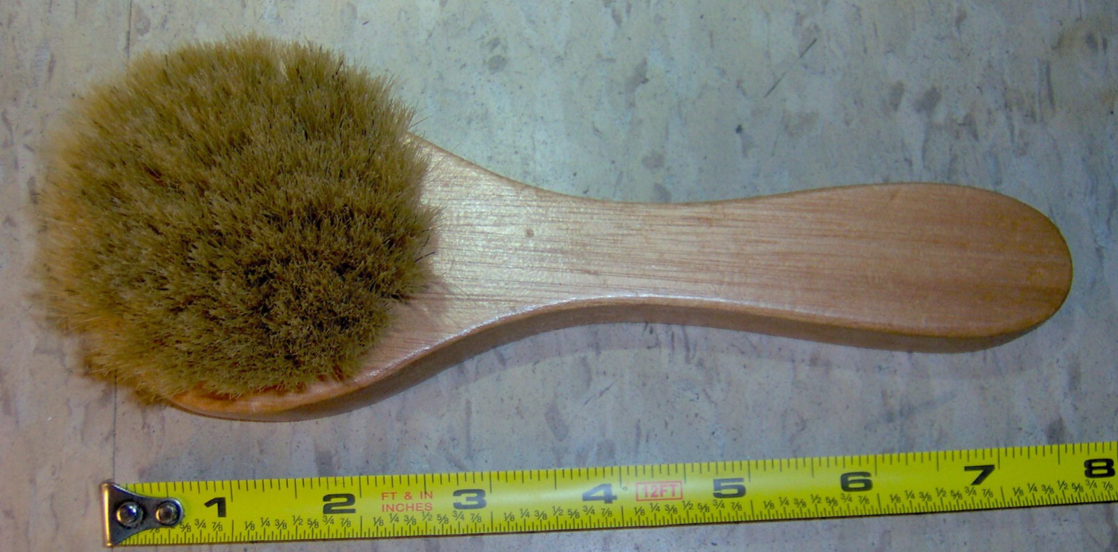 BIG rOund BLONDE Horsehair POLISH Cream PRO APPLICATOR 7 3/4" Dauber BRUSH RALYN