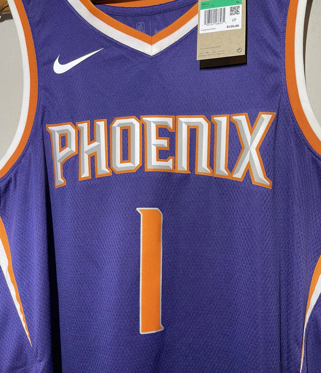 Nike PHOENIX SUNS - BOOKER DEVIN - ICON SWINGMAN JERSEY Purple