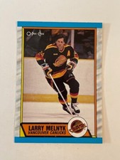 1989-90 O-Pee-Chee Set Break OPC #288 Larry Melnyk - Vancouver Canucks NRMT