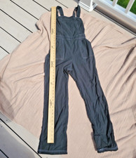 Hollister Women size XS black Jumpsuit Elastic Bodice Pockets