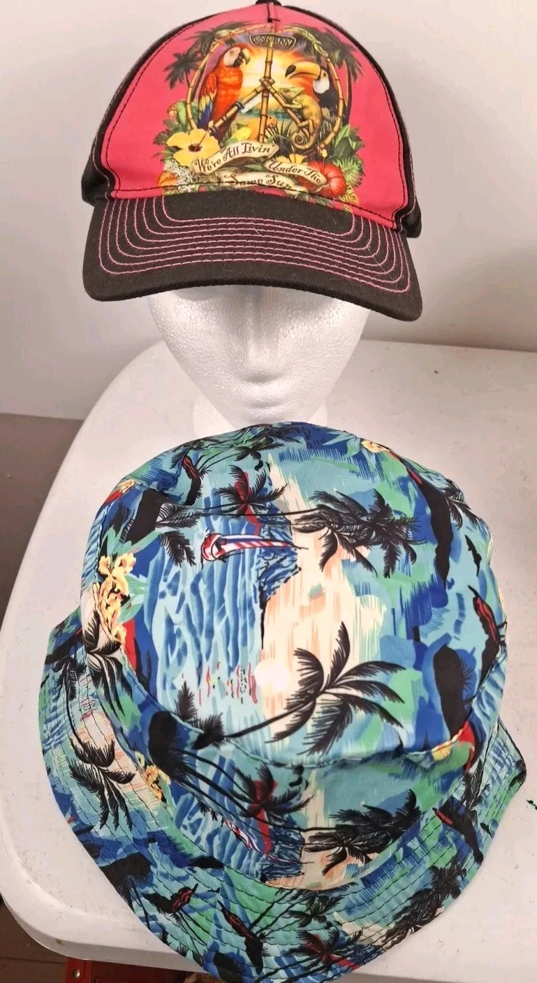 Ron John Cap And a Tropical Bucket Hat For The Ladies Or Whomever
