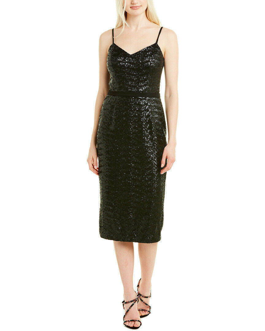 DRESS THE POPULATION EMMA SEQUIN BLACK SHEATH DRESS sz XL