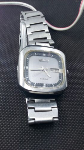 Vintage Citizen Automatic 21 Jewels Day Date Wrist Watch.