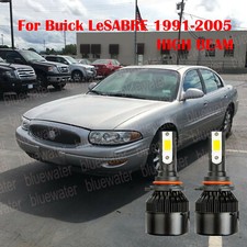 Led For Lesabra 1991-2005 Headlight Kit 9005 Hb3 6000kwhite Cree Bulbs High Beam
