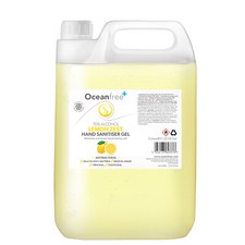 Hand Sanitiser Gel Sanitizer 70% Alcohol - 5L Litre - Lemon Zest - Ocean Free