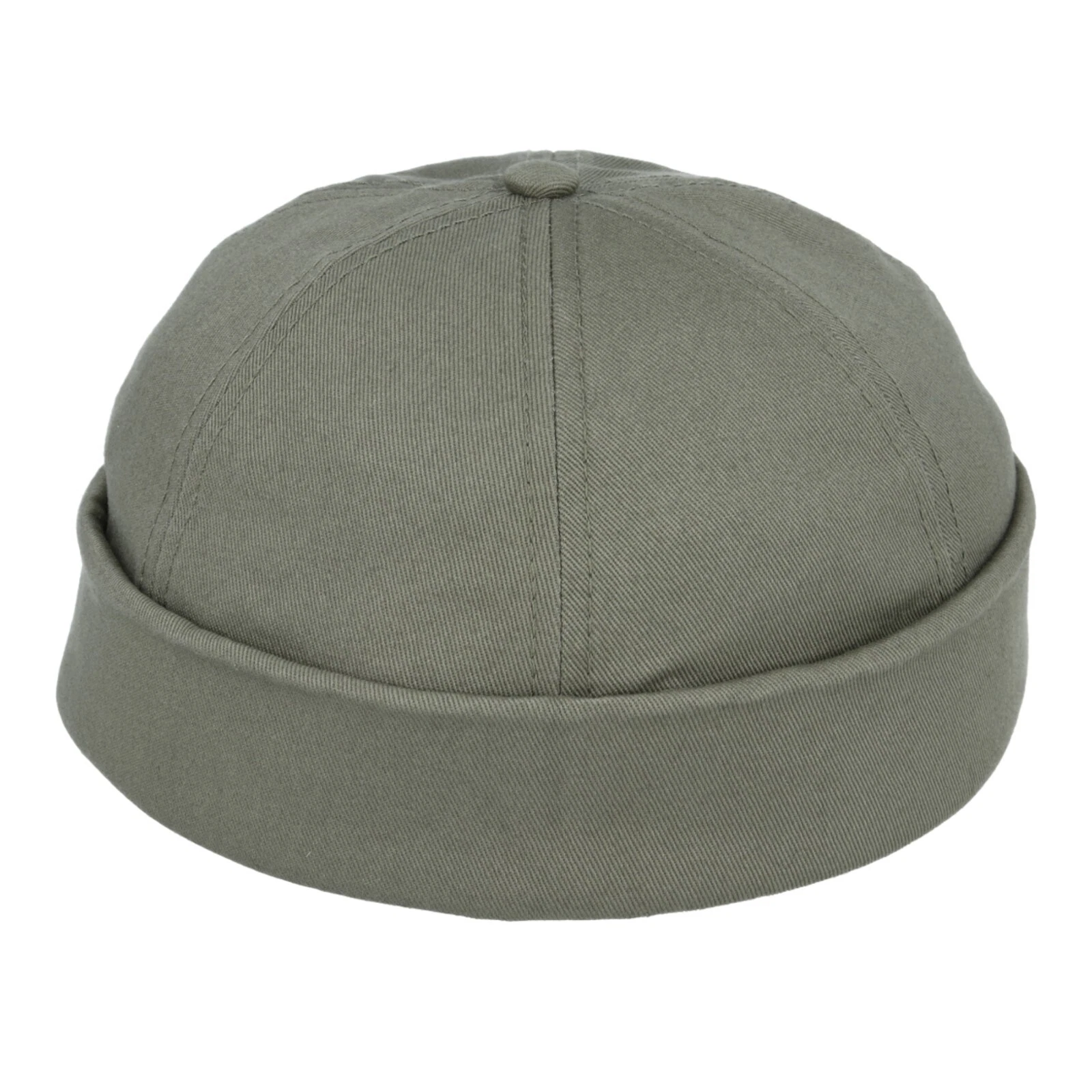 Cotton Docker Rolled Cuff Brimless Hat - Retro Fashion Style Casual Outdoor hat