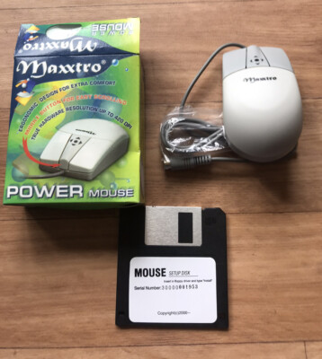 Maxxtro MUS3S Rollball Maus Retro Vintage