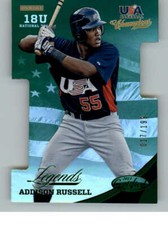2013 USA Certified Die-Cuts Mirror Green #20 Addison Russell 199 (ref 138176)