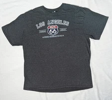 Route 66 LA to Chicago Mens XL Extra Large Gray Short Sleeve T-Shirt