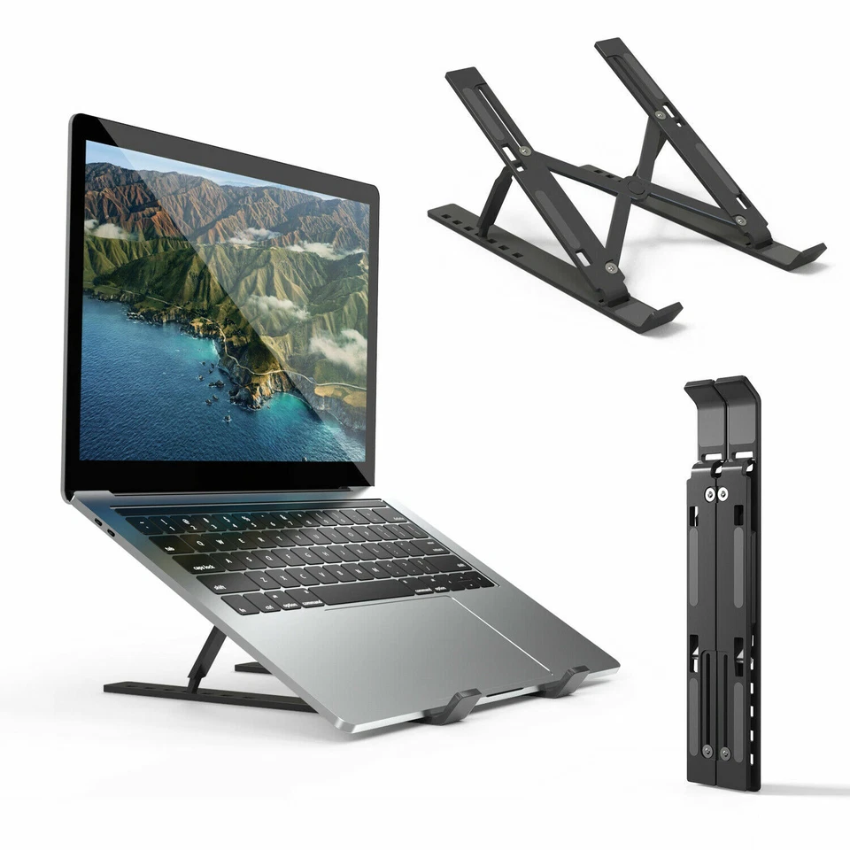 Adjustable Portable Foldable Laptop Desktop Stand Notebook Tablet Riser Holder - Image 2 of 4