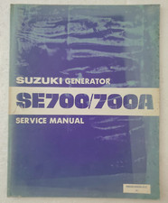 Suzuki SE700 SE700A Generator Service Manual