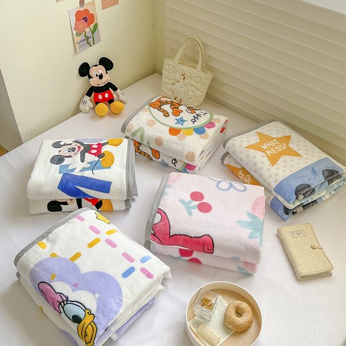 Disney Throw Blanket Stitch Kid Thickened Milk Velvet Blanket Pooh Lunch Blanket - Picture 2 of 28