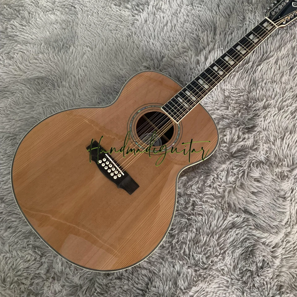 【Lefty】F-512 12-string Acoustic Guitar Solid Spruce Rosewood Body Mahogany Neck - Image 3 of 4